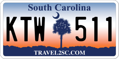 SC license plate KTW511