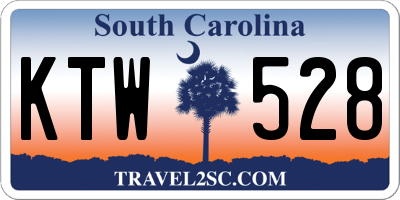 SC license plate KTW528