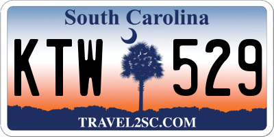 SC license plate KTW529