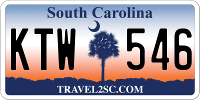 SC license plate KTW546