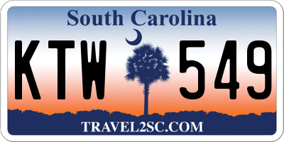 SC license plate KTW549