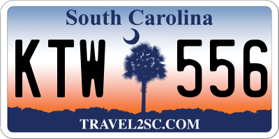 SC license plate KTW556