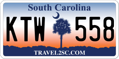 SC license plate KTW558