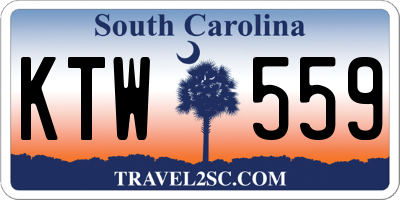 SC license plate KTW559