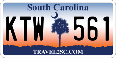 SC license plate KTW561