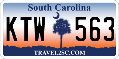 SC license plate KTW563