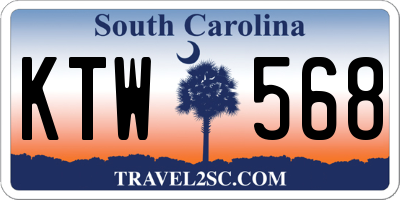 SC license plate KTW568
