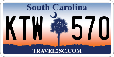SC license plate KTW570