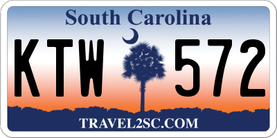 SC license plate KTW572