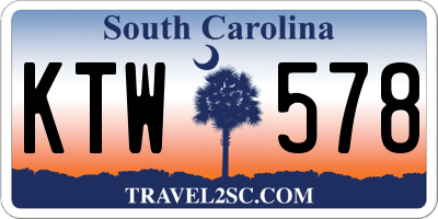 SC license plate KTW578