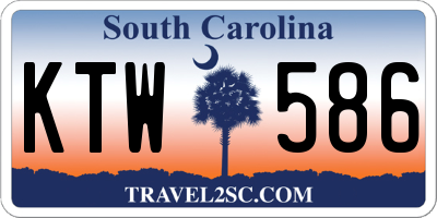 SC license plate KTW586