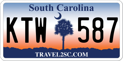 SC license plate KTW587