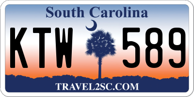 SC license plate KTW589
