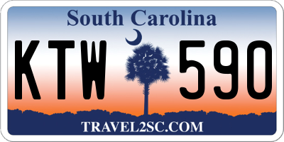 SC license plate KTW590