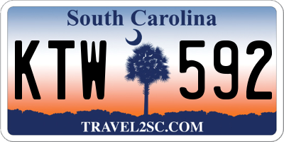 SC license plate KTW592