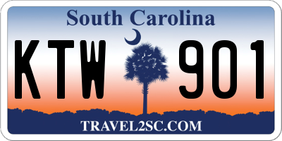SC license plate KTW901