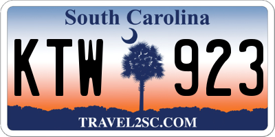 SC license plate KTW923