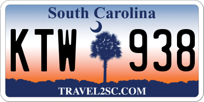 SC license plate KTW938