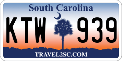 SC license plate KTW939