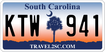 SC license plate KTW941