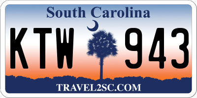 SC license plate KTW943