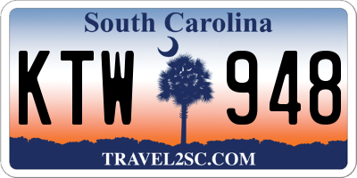 SC license plate KTW948