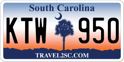 SC license plate KTW950