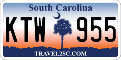 SC license plate KTW955