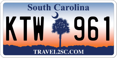SC license plate KTW961