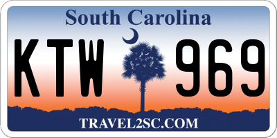 SC license plate KTW969
