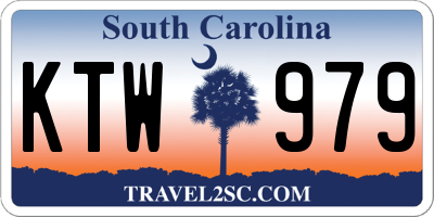 SC license plate KTW979