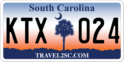 SC license plate KTX024