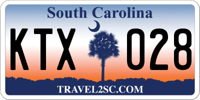 SC license plate KTX028
