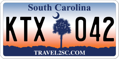 SC license plate KTX042