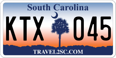 SC license plate KTX045