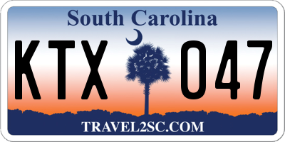SC license plate KTX047
