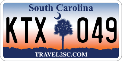SC license plate KTX049