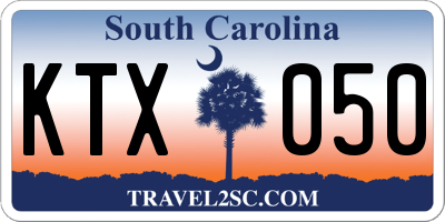 SC license plate KTX050