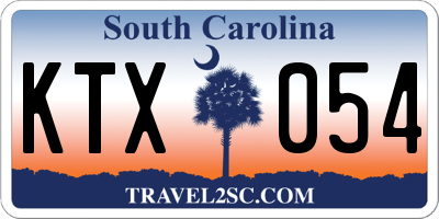 SC license plate KTX054