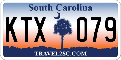 SC license plate KTX079