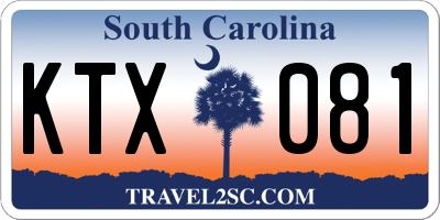SC license plate KTX081