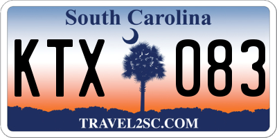 SC license plate KTX083