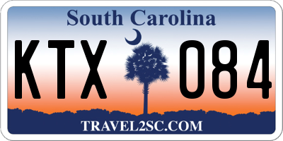 SC license plate KTX084