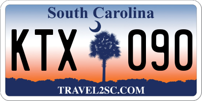 SC license plate KTX090