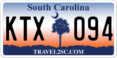 SC license plate KTX094
