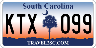 SC license plate KTX099