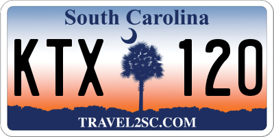 SC license plate KTX120