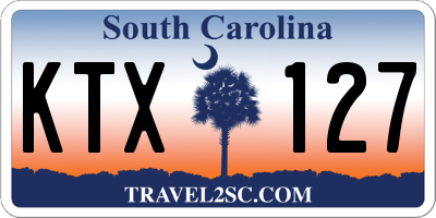 SC license plate KTX127