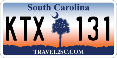 SC license plate KTX131