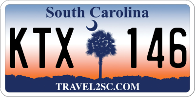 SC license plate KTX146